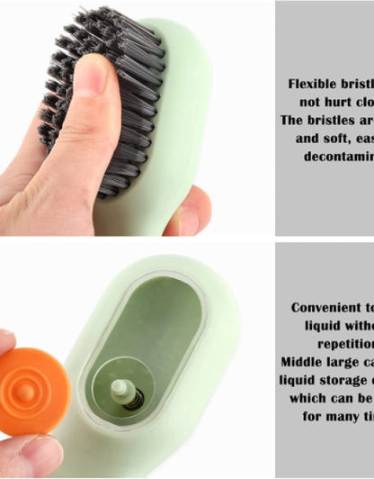 Multifunctional Liquid Shoe Cleaning Brush with Soap Dispenser